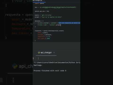 Guía Completa: Conexión del Chat-GPT de OpenAI a la API con Python | Tutorial Paso a Paso en Español