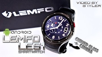 Smartwatch with Curved Glass? LEMFO LES1 (Unboxing & Hands-on) ⌚ Camera, Multitouch, AMOLED