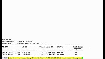 How to Collect AP Tech Dump in Avaya WLAN 8100 Wireless Controller from CLI  by Intelli Flex