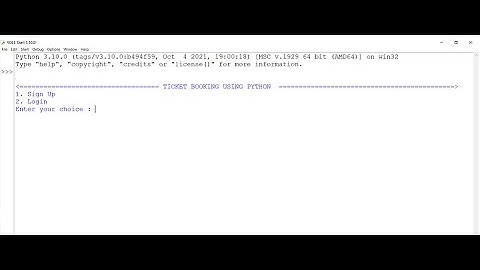 SIMPLE TICKET BOOKING PROJECT USING PYTHON | With Documentation