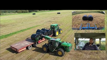SILAGE...STACKING/LOADING ROUND BALES
