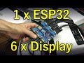 6 LED Projectors driven by a single ESP32 = VGA Madness
