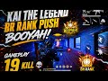 Kai the legend of #freefire gaming video #br rank booyah gameplay 19kill #comback slow motion video