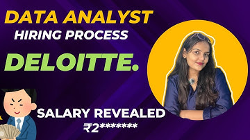 Deloitte Data Analyst Interview Experience I How much Salary | #dataanalyst #deloitte