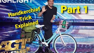 Keiichi lwasaki's magic trick Explained || AGT magic || Handkerchief Trick Tutorial