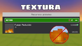 Textura Para Ocultar El Fuego Minecraft Bedrock