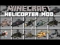 Minecraft HELICOPTER MOD / FLY AND SHOOT WITH PLANES!! Minecraft