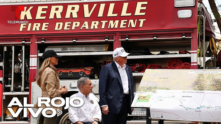 Trump y Melania visitan Texas una semana después de las inundaciones que dejan más de 120 muertos