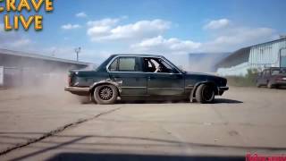 BMW E30 M50 TURBO DRIFT ON THE RALLY RACE