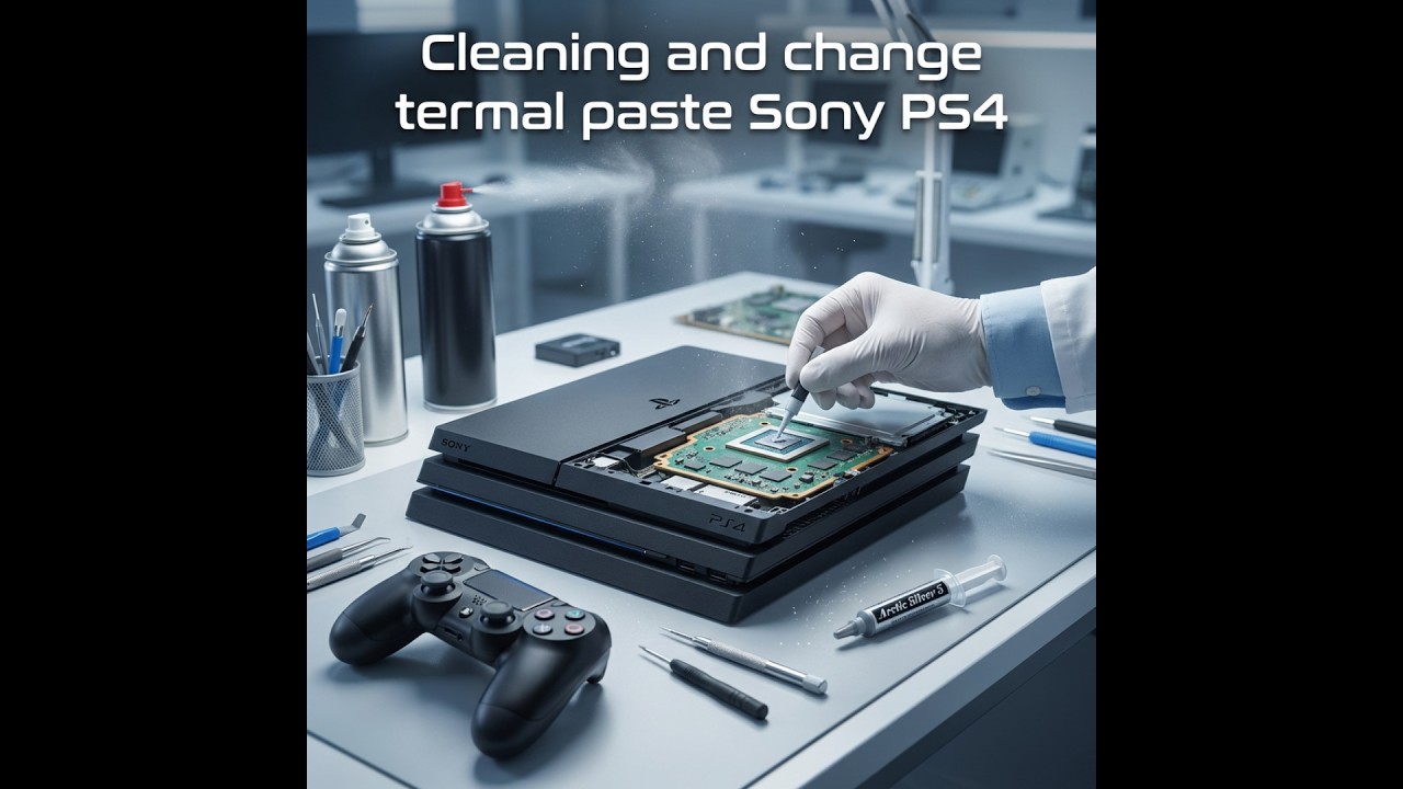 PS4 cleaning and change termal paste - YouTube