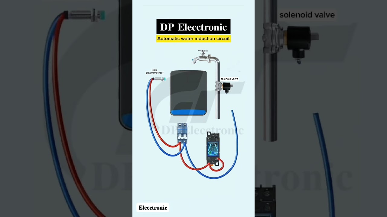 Automatic water 💦 induction  circuit cannection video 