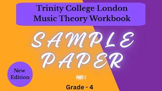Trinity Music Theory Workbook Grade 4 - Sample paper - Part 1