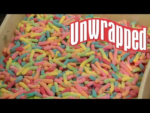 How Creepy Crawler Sour Gummy Worms are Made | Unwrapped | Food Network