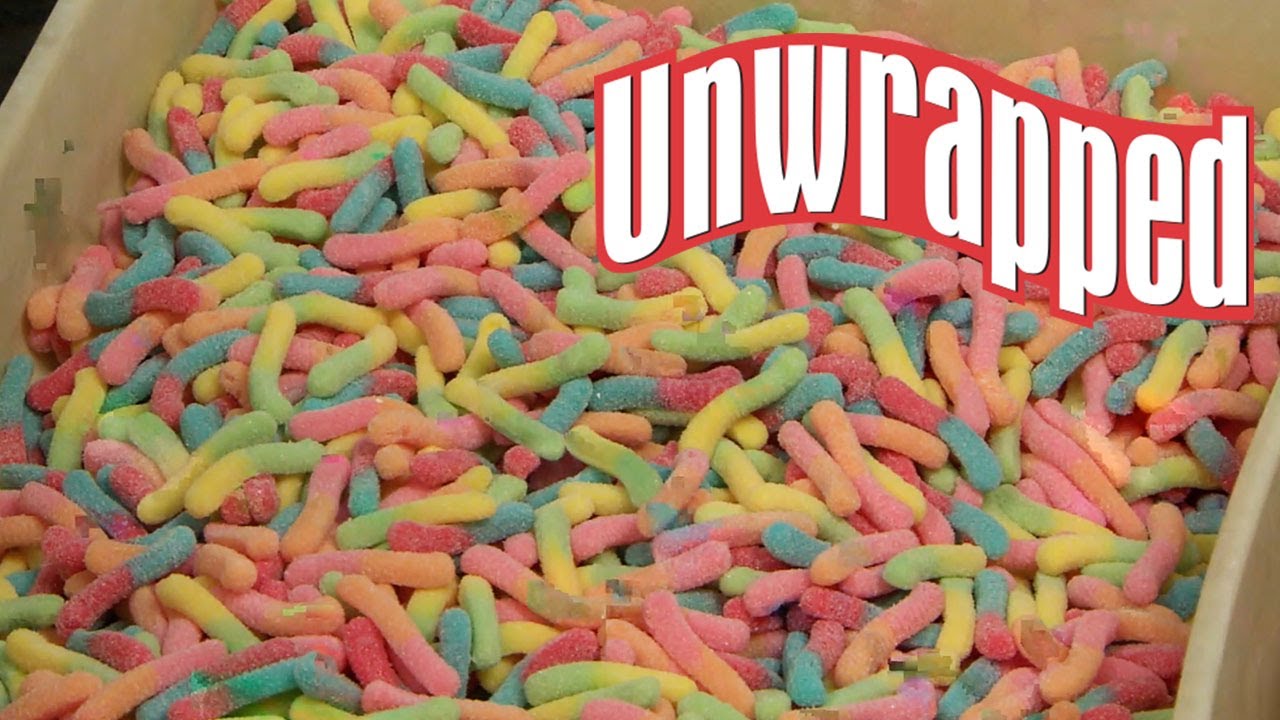 How Creepy Crawler Sour Gummy Worms are Made | Unwrapped | Food Network