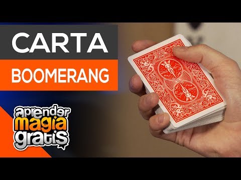 La carta boomerang floritura profesional