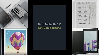 Boox Note Air 3 C: Key Comparisons