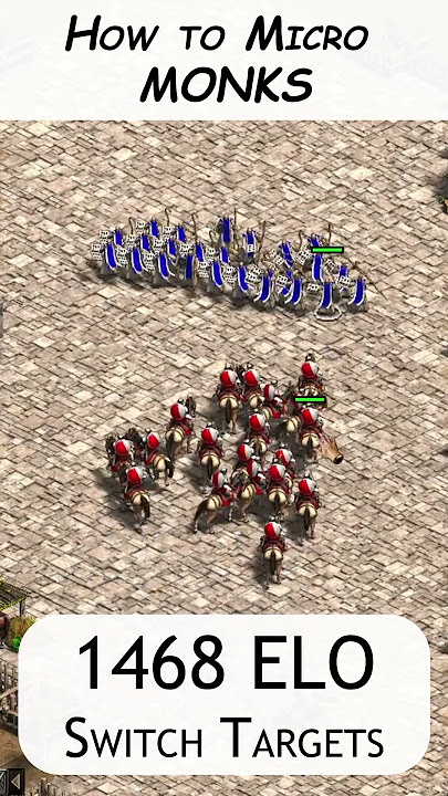 How to Micro Monks #shorts #ageofempires2