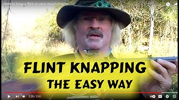 How to knap a flint on your muzzleloader