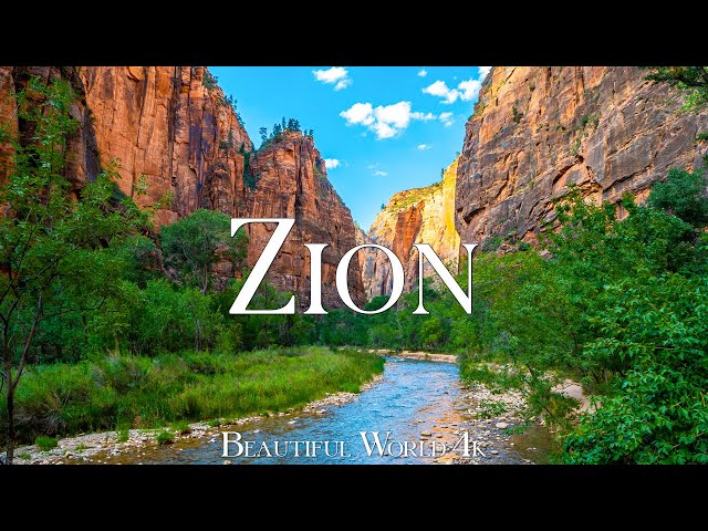 Zion National Park 4K Ultra HD • Stunning Footage, Scenic Relaxation Film with Calming Music class=