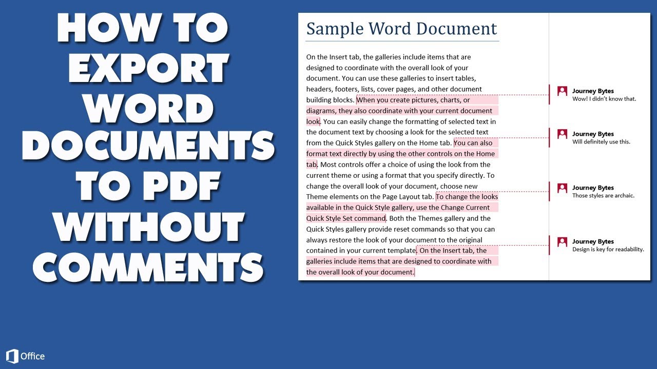 How Do I Save A Pdf Without Comments Showing?