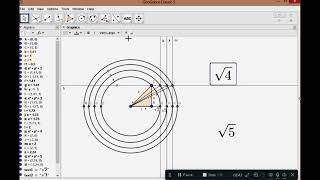 6 Locating Square Roots of Numbers on Number Line using GeoGebra