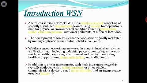 Wireless sensor network