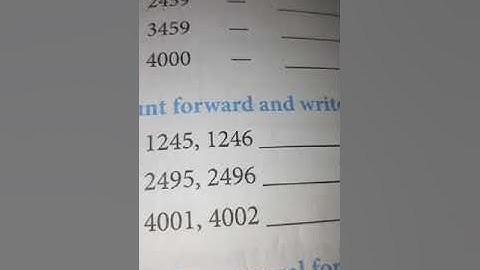 Count forward and write