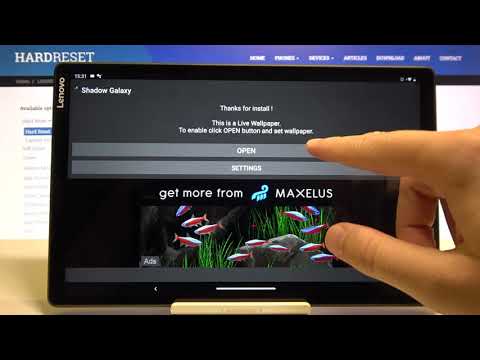 How To Install Shadow Galaxy Animated Wallpaper On LENOVO Tab M10 