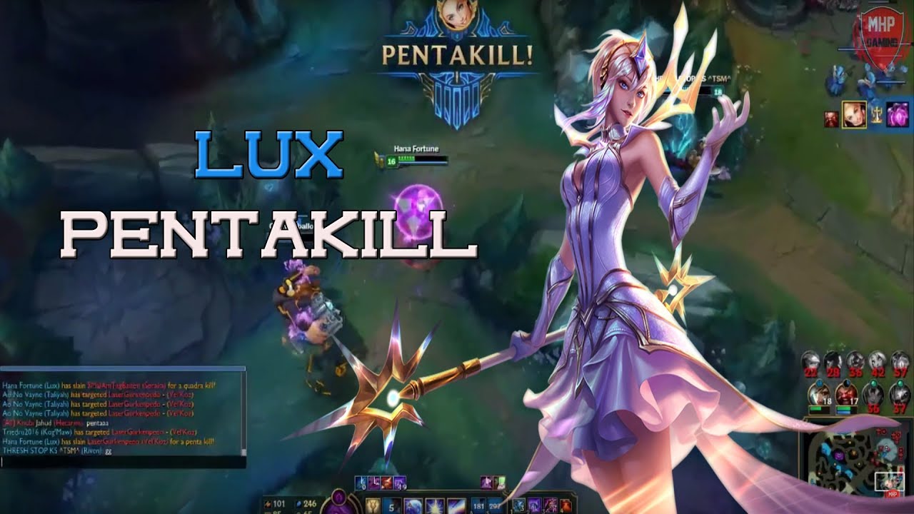 Epic Lux Pentakill | Best Lux plays of 2017 Compilations [ LOL MHP GAMING ]