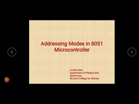 Addressing modes in 8051 Microcontroller - YouTube