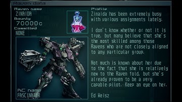 Armored Core: Last Raven; Zinaida Route