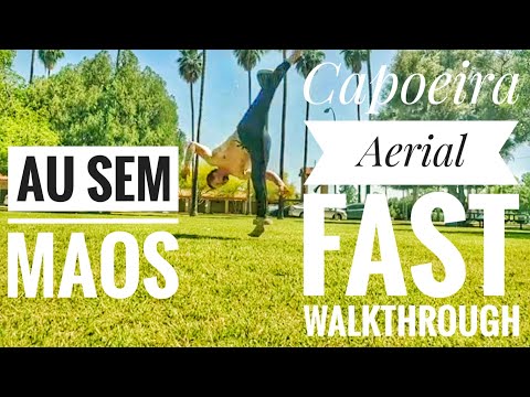 Capoeira Aerial Tutorial  Linear Progressions (Au Sem Maos) (no gym no problem)