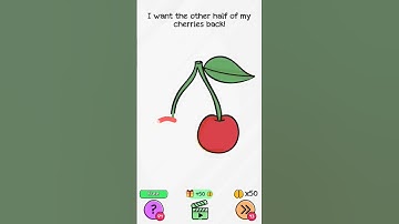 Braindom level 255 I want other half of the cherries #challenge #games #gaming #braindom #monica #iq