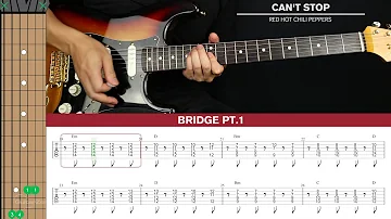 Can't Stop Guitar Cover Red Hot Chili Peppers 🎸|Tabs + Chords|