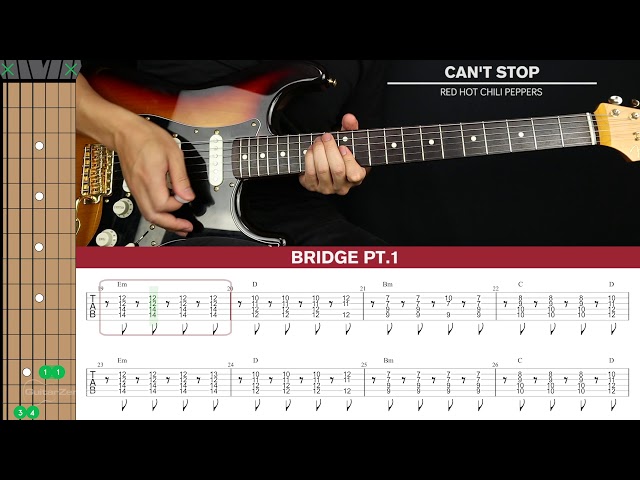 Can't Stop Guitar Cover Red Hot Chili Peppers 🎸|Tabs + Chords| class=