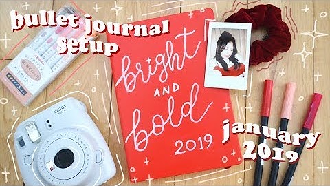 bullet journal set up 2019 | leuchtturm 1917