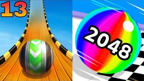 🏳️‍🌈💛Sky Rolling Ball💚 VS 🌈💙Ball Run 2048♥️ All Levels Gameplay Android, iOS