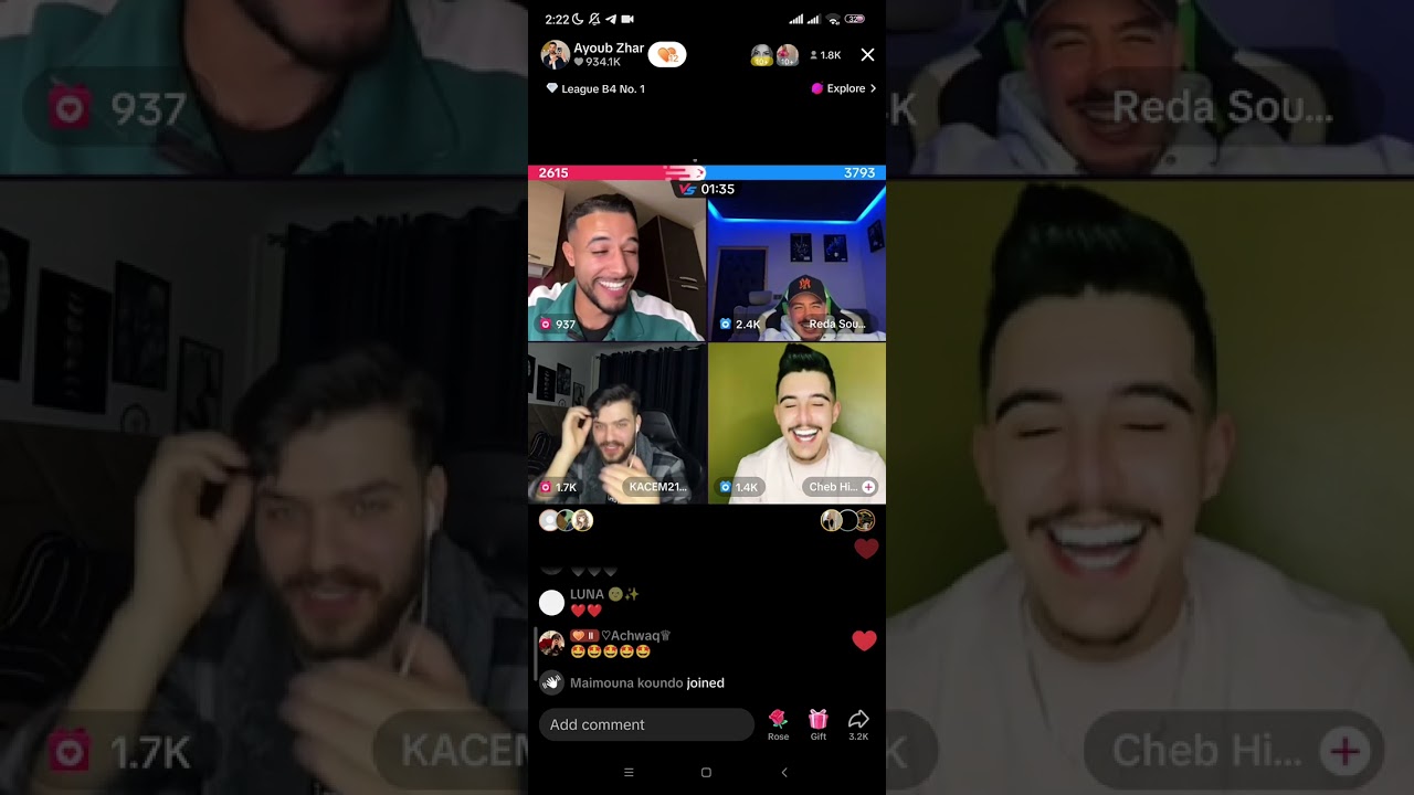 لايف لي غنا فيه أيوب أغنية ألوو وي 🤗. مقطع من لايف رضى رفقة أيوب قاسم والمغني هشام✨🍍🥰