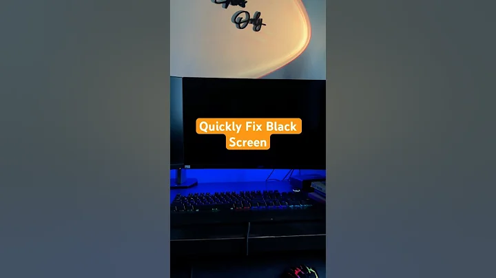 Fix Black Screen on Laptop or PC in 20 Seconds #windows11 #brokenscreen