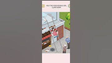 Tricky Twist Puzzle Level 15 HELP THE MİSCHİEVOUS  GİRL CLİMB Down ||Solution