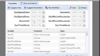 Selecting Data and Parameters for a Wings Workflow