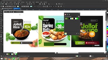 How to Create Food / Fast Food Flyer Design Using Coreldraw - Ahsan Sabri
