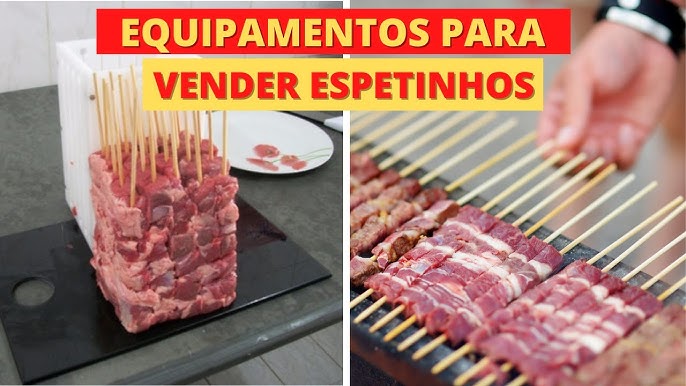 espeto carne - Molpara espeto espetinho prensa - Ferramenta espeto