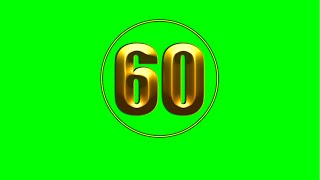60 Second Interval Timer 3D Green Screen Free Download No Copyright