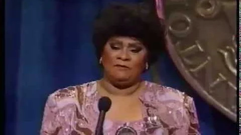 Ruth Brown wins 1989 Tony Award for Best Actress i...