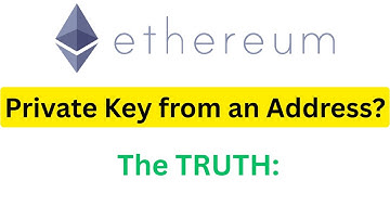 The TRUTH: Can You Find an Ethereum Private Key From a Public Address?