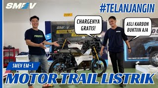 TELANJANGIN SMEV EM1 MOTOR LISTRIK UMKM NEKAT FULL CARBON ASLI INDONESIA LANGSUNG DI STUDIO MOTOR