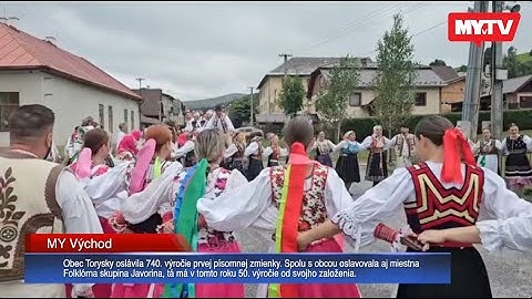 Obec Torysky oslávila 740. výročie a 50. výročie oslavovala aj miestna Folklórna skupina Javorina