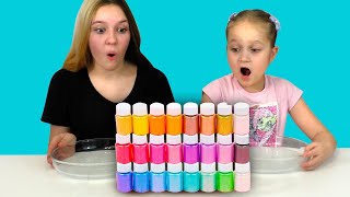 Битва СЛАЙМОВ #3 Из Случайных Ингридиентов / Лизун своими руками Glitter Slime Challenge видео