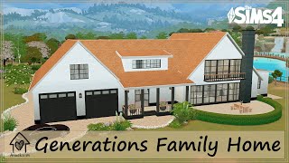 GENERATIONS FAMILY HOME | Sims 4 | Stop Motion Speedbuild + CC links